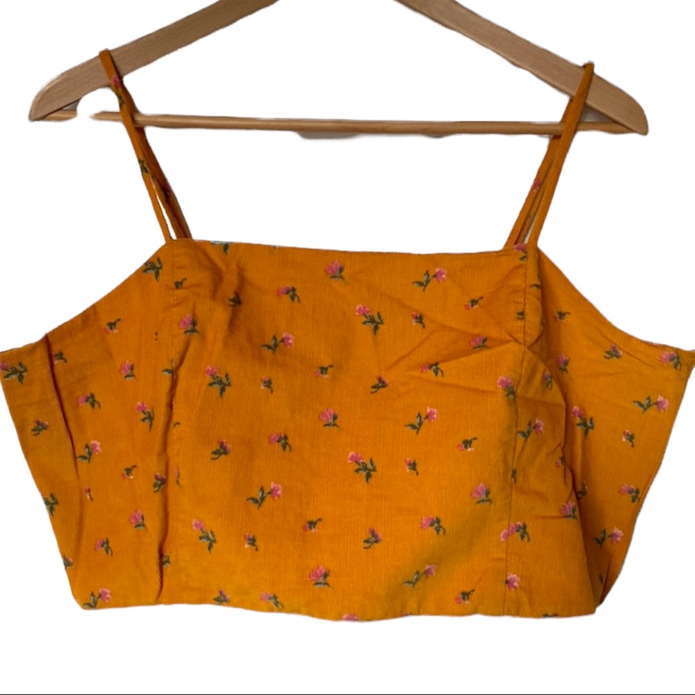 American Eagle cropped corduroy tank, Size XL